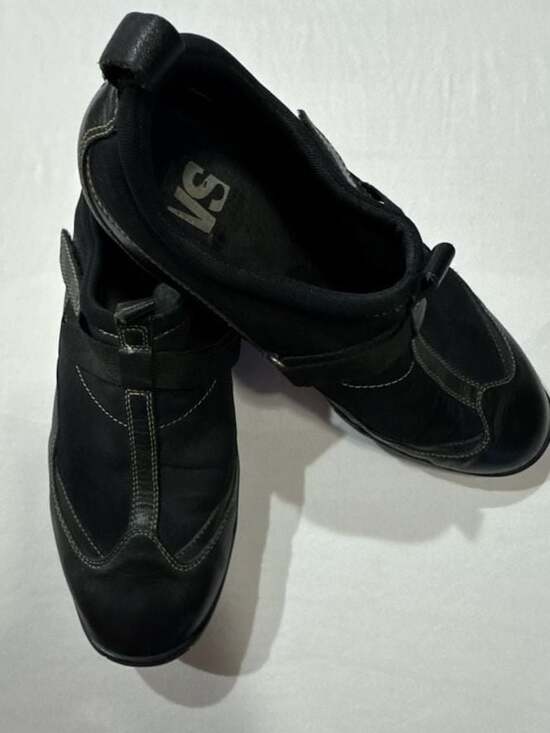 VS Tuff Other - VS Tuff Black Leather Slip-On Casual Shoes